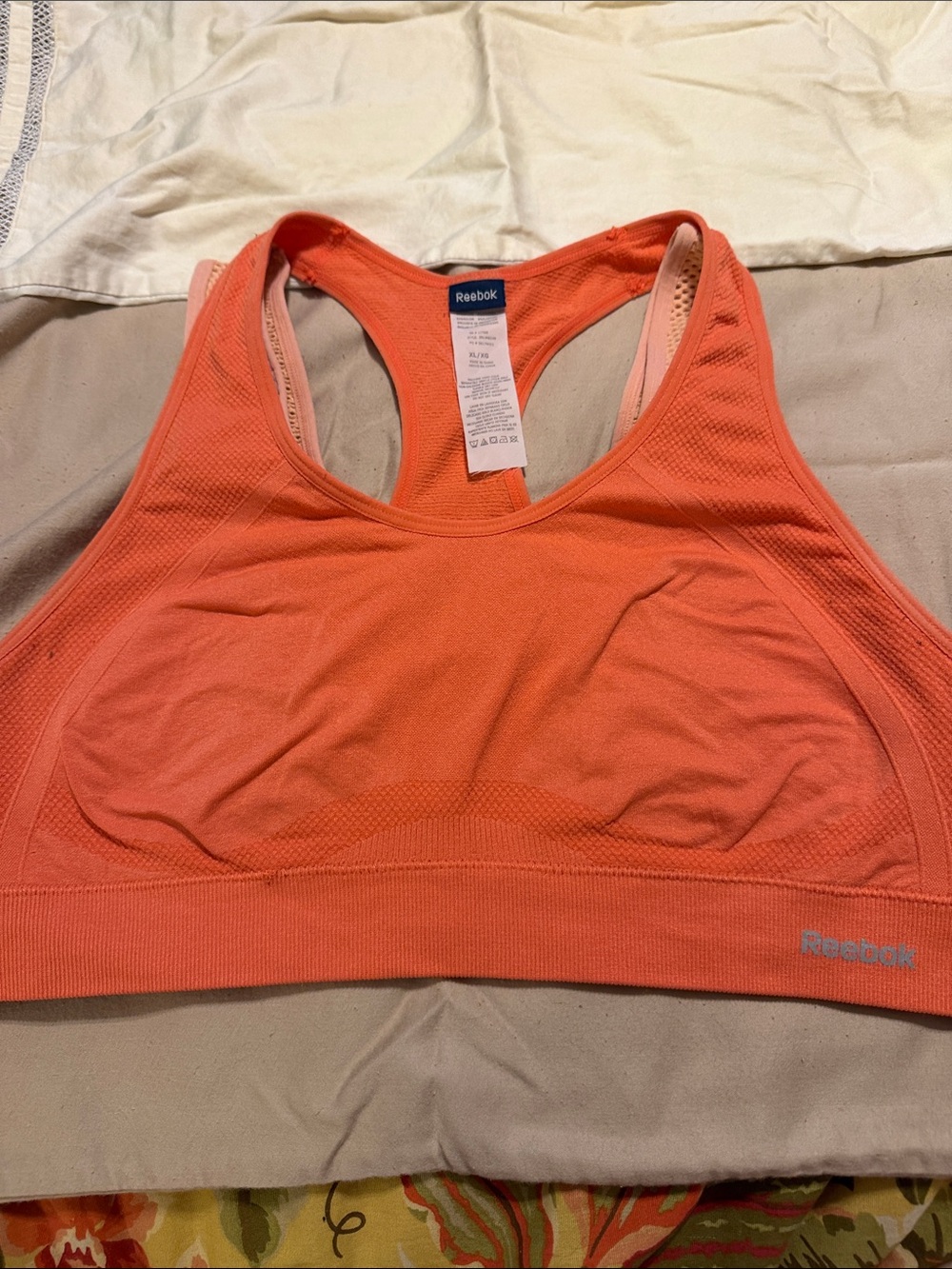 Reebok Coral Racerback Sports Bra